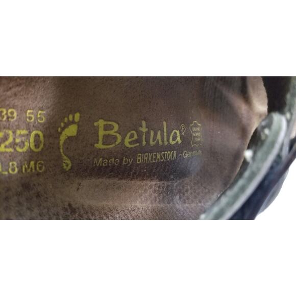 Betula by Birkenstock Milano Gray Tan Sandals Slingback EUR 39 US L8 M6 3 Straps main image 4